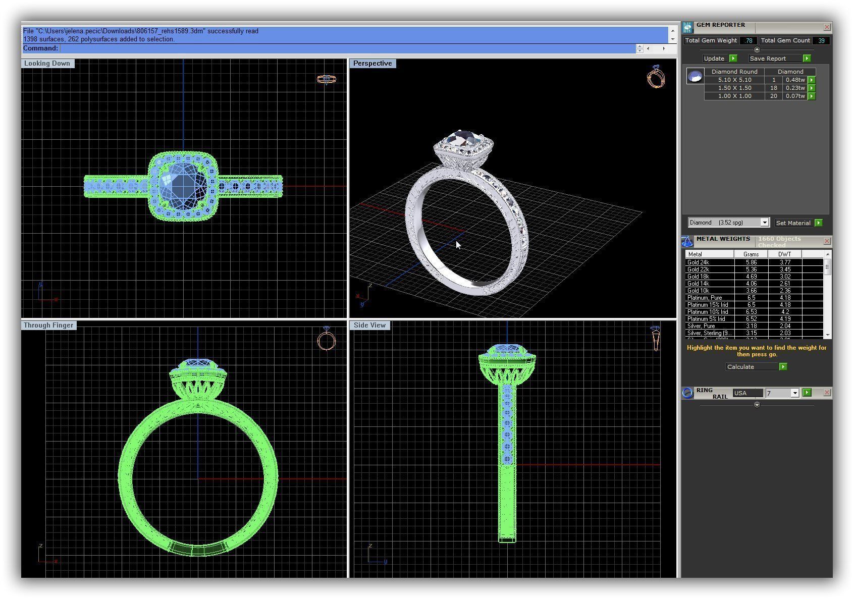 BULK-3DM-WithOut Gems-RING 51 Files 3D print model_43