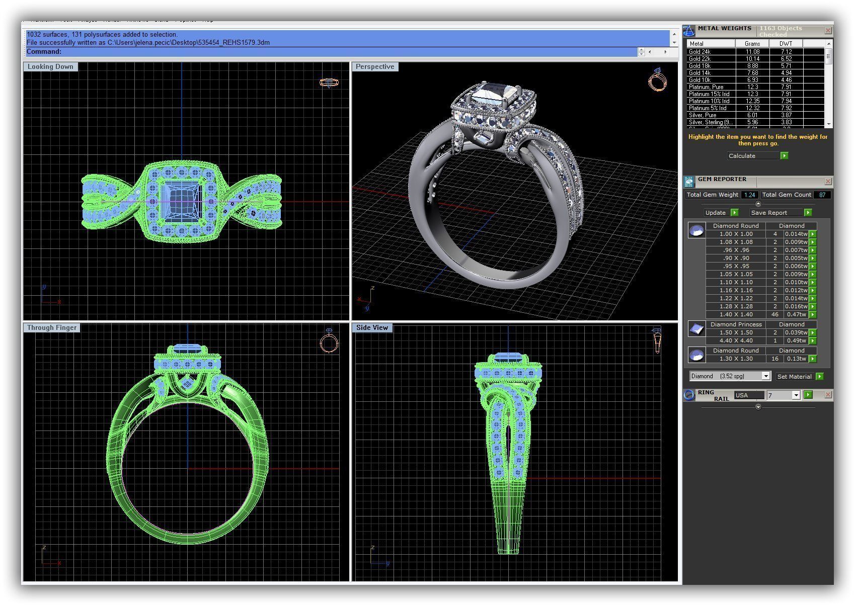 BULK-3DM-WithOut Gems-RING 51 Files 3D print model_10
