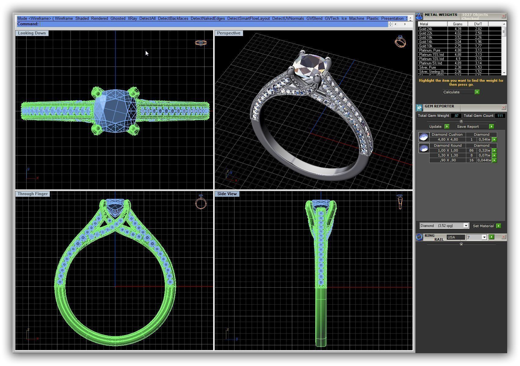 BULK-3DM-WithOut Gems-RING 51 Files 3D print model_1