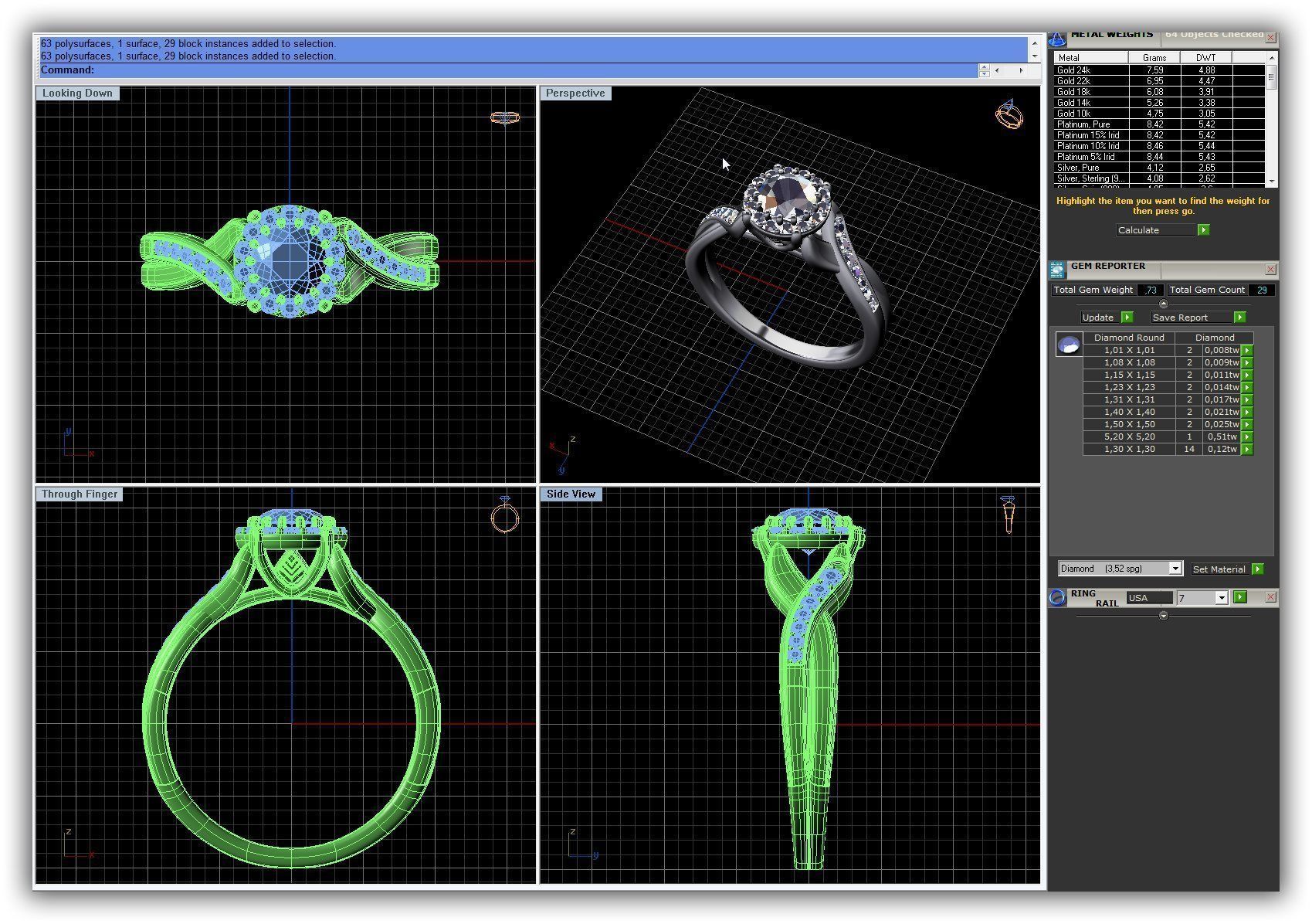 BULK-3DM-WithOut Gems-RING 51 Files 3D print model_28