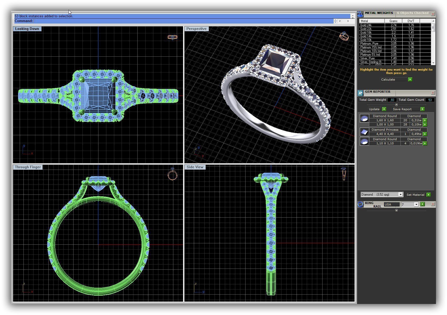 BULK-3DM-WithOut Gems-RING 51 Files 3D print model_7