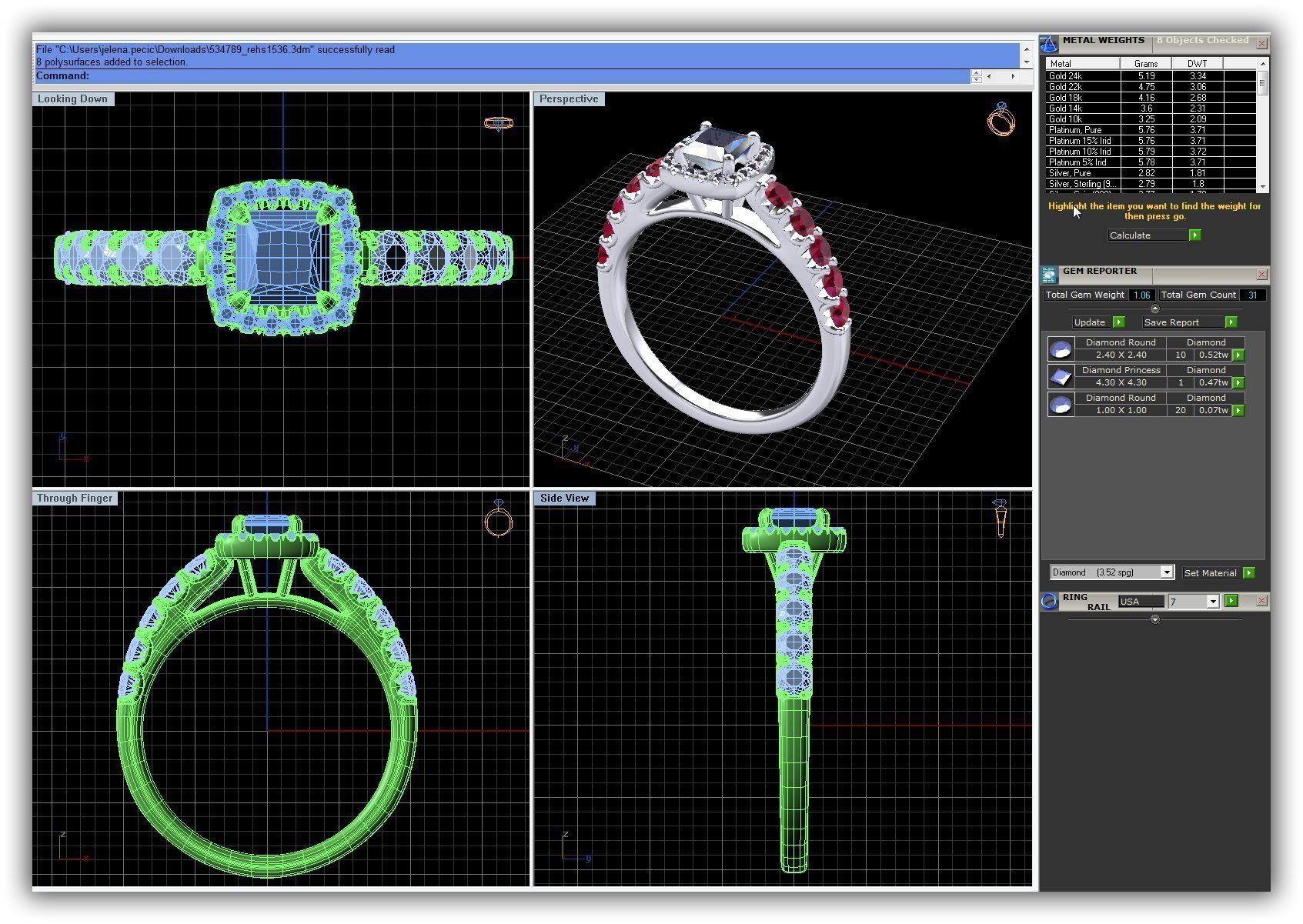 BULK-3DM-WithOut Gems-RING 51 Files 3D print model_20
