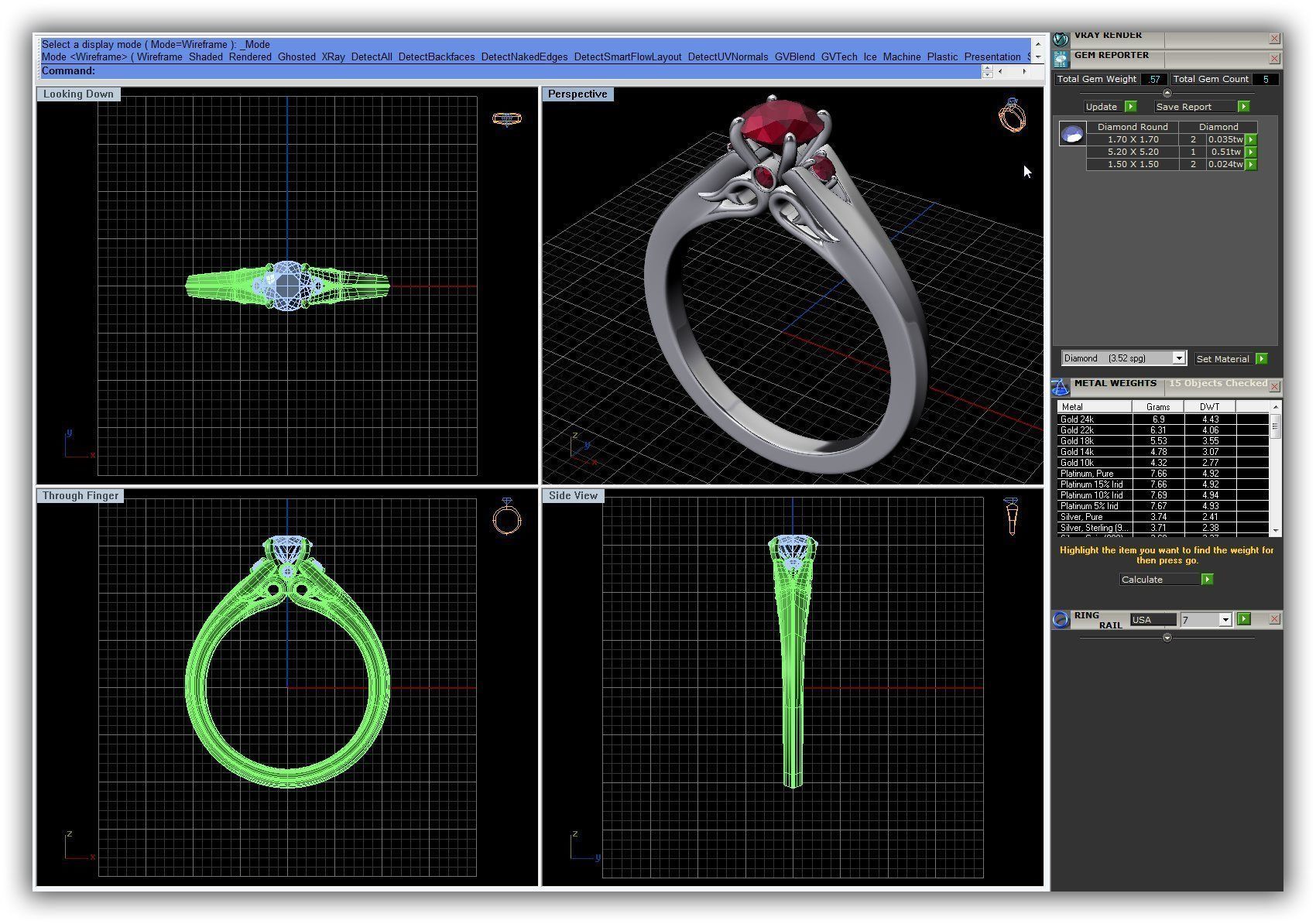 BULK-3DM-WithOut Gems-RING 22 Files 3D print model_15