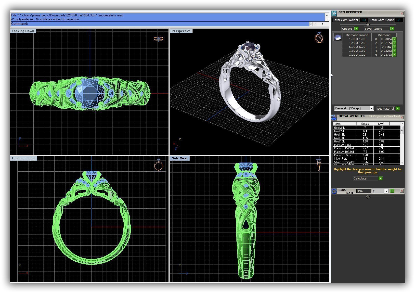 BULK-3DM-WithOut Gems-RING 22 Files 3D print model_6