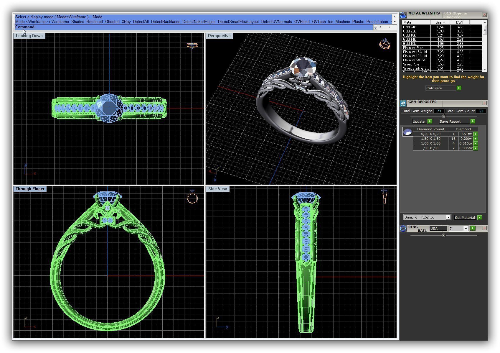 BULK-3DM-WithOut Gems-RING 22 Files 3D print model_9