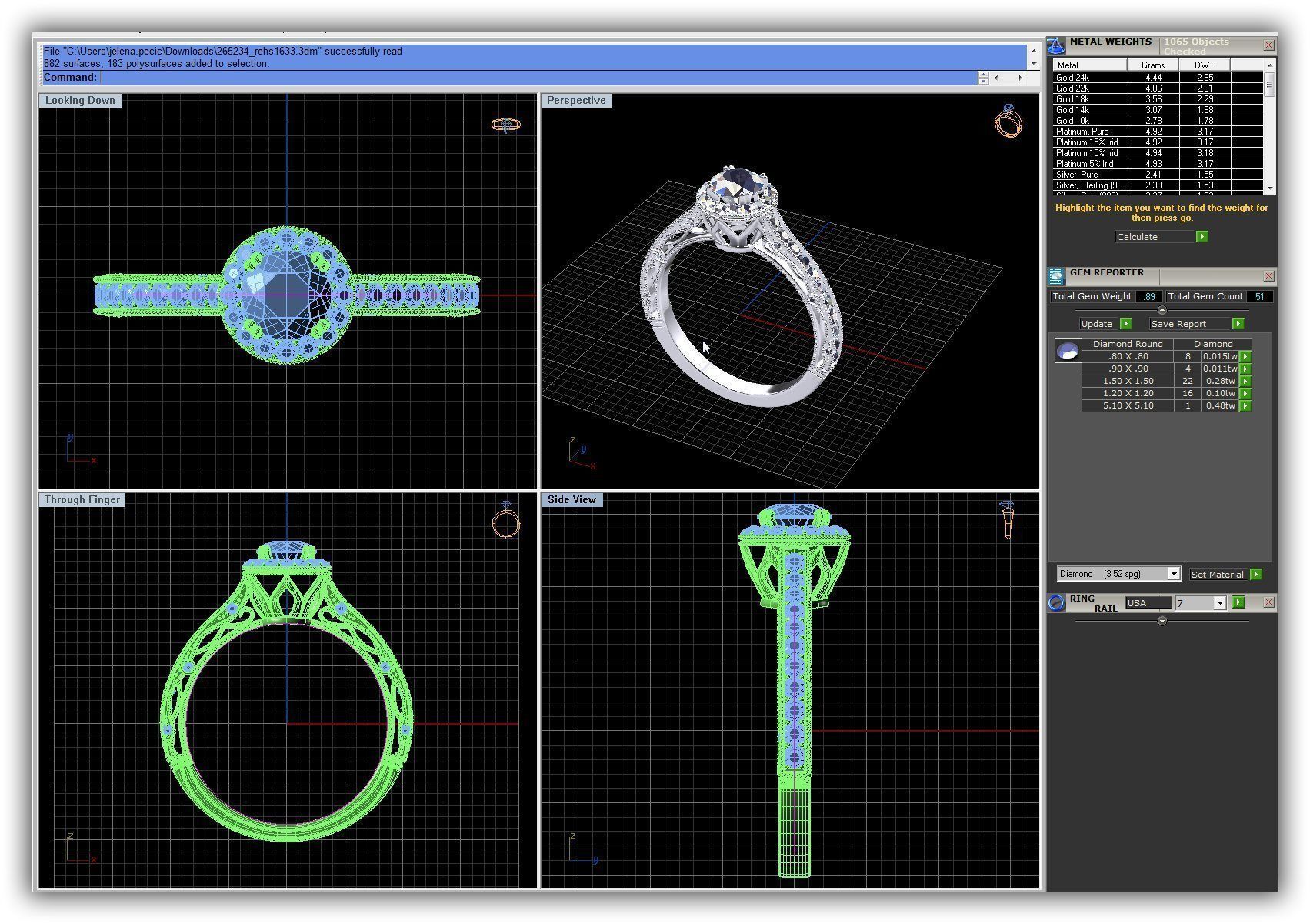 BULK-3DM-WithOut Gems-RING 22 Files 3D print model_22