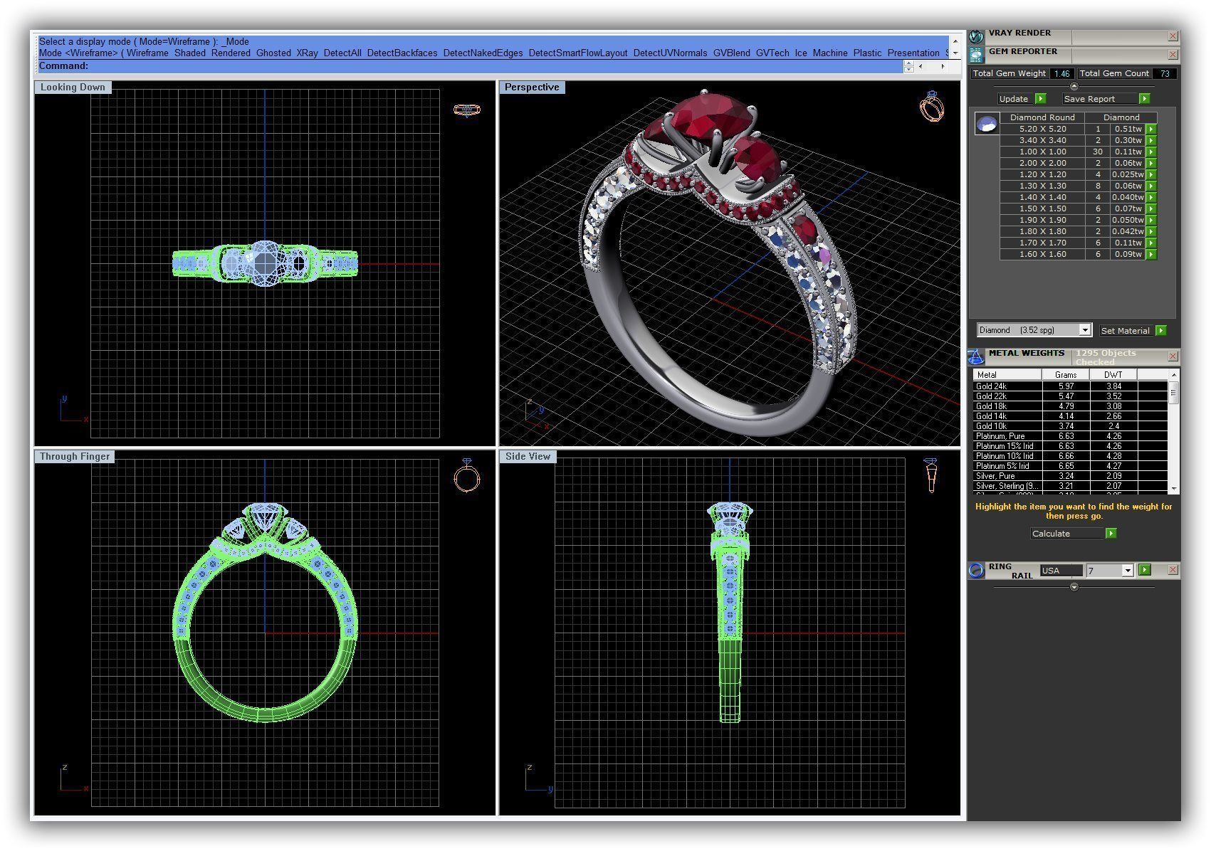 BULK-3DM-WithOut Gems-RING 22 Files 3D print model_7