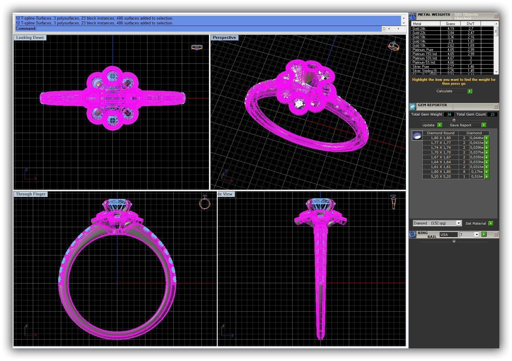 BULK-3DM-WithOut Gems-RING 22 Files 3D print model_10