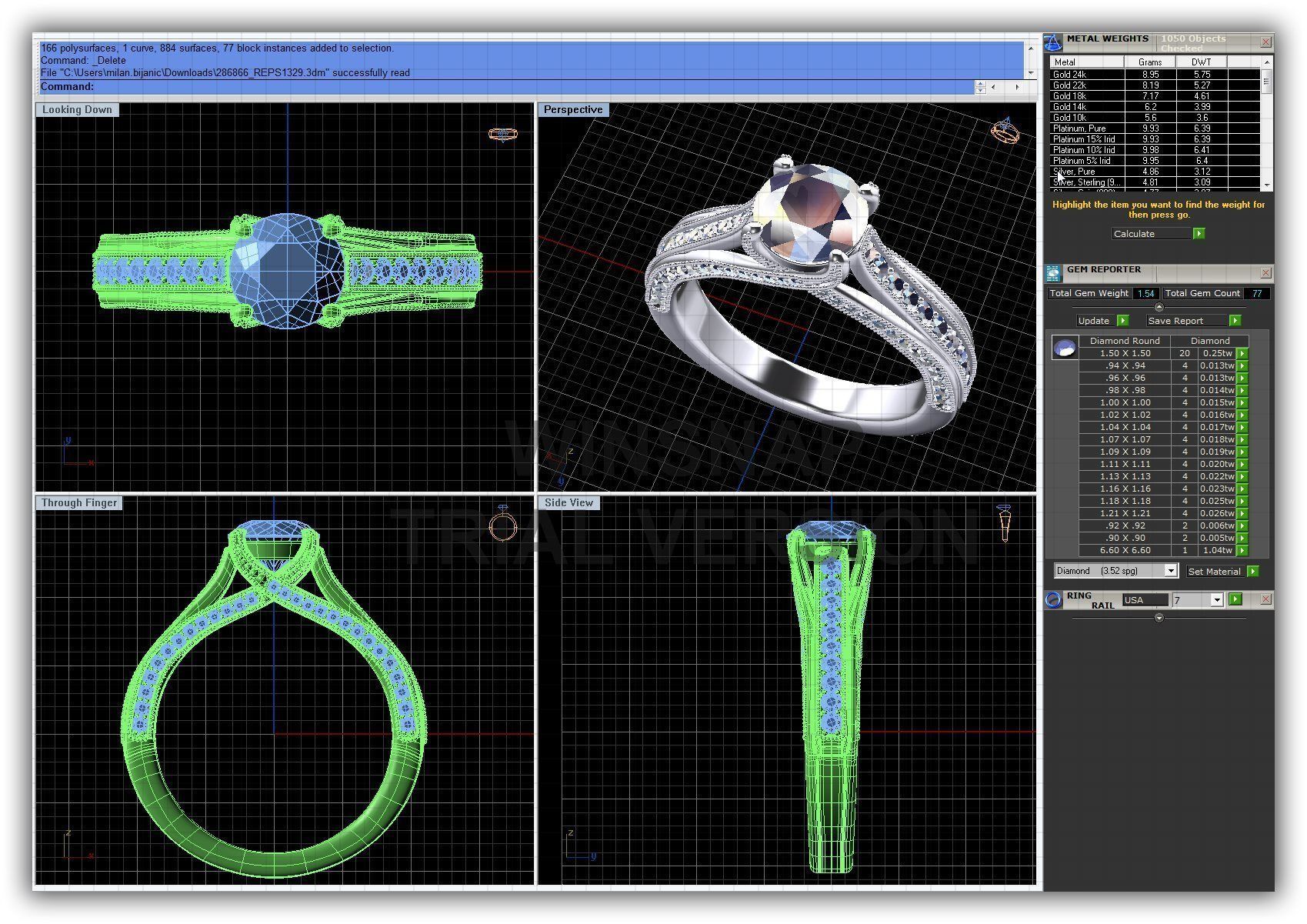 BULK-3DM-WithOut Gems-RING 22 Files 3D print model_14
