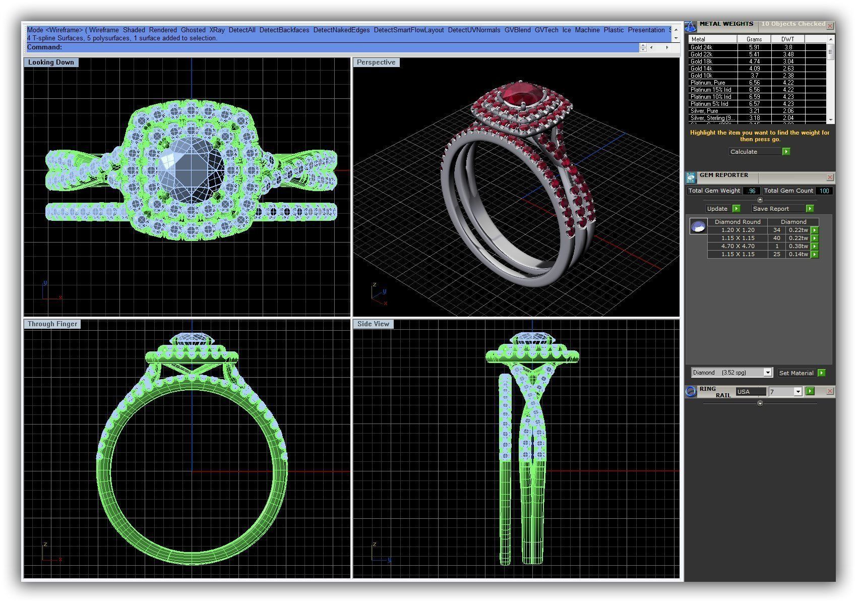 BULK-3DM-WithOut Gems-RING 30 Files 3D print model_4