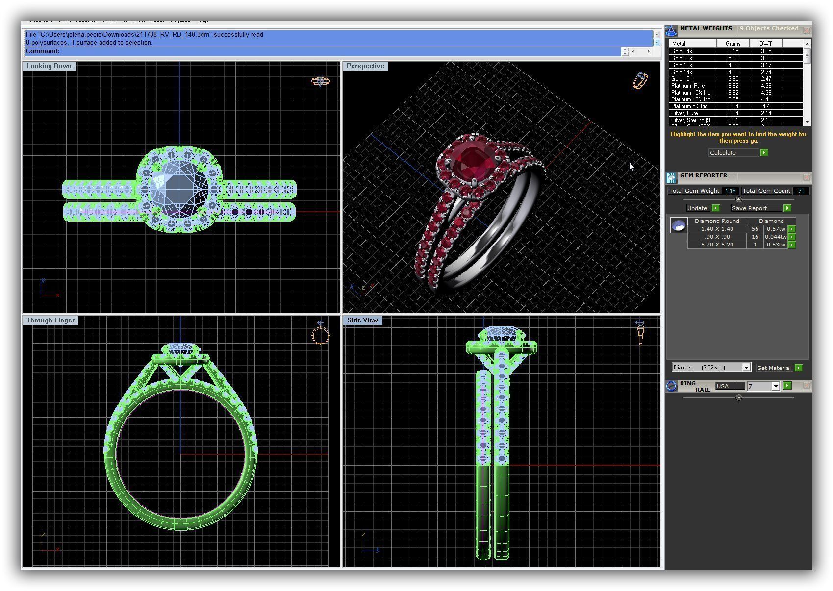 BULK-3DM-WithOut Gems-RING 30 Files 3D print model_28