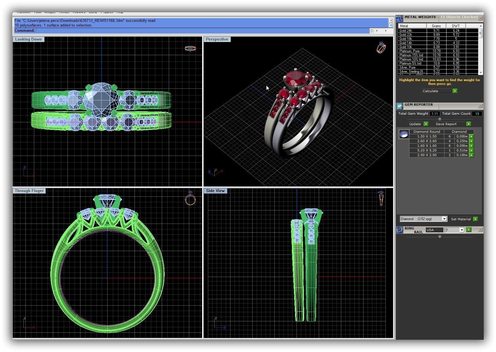 BULK-3DM-WithOut Gems-RING 30 Files 3D print model_1