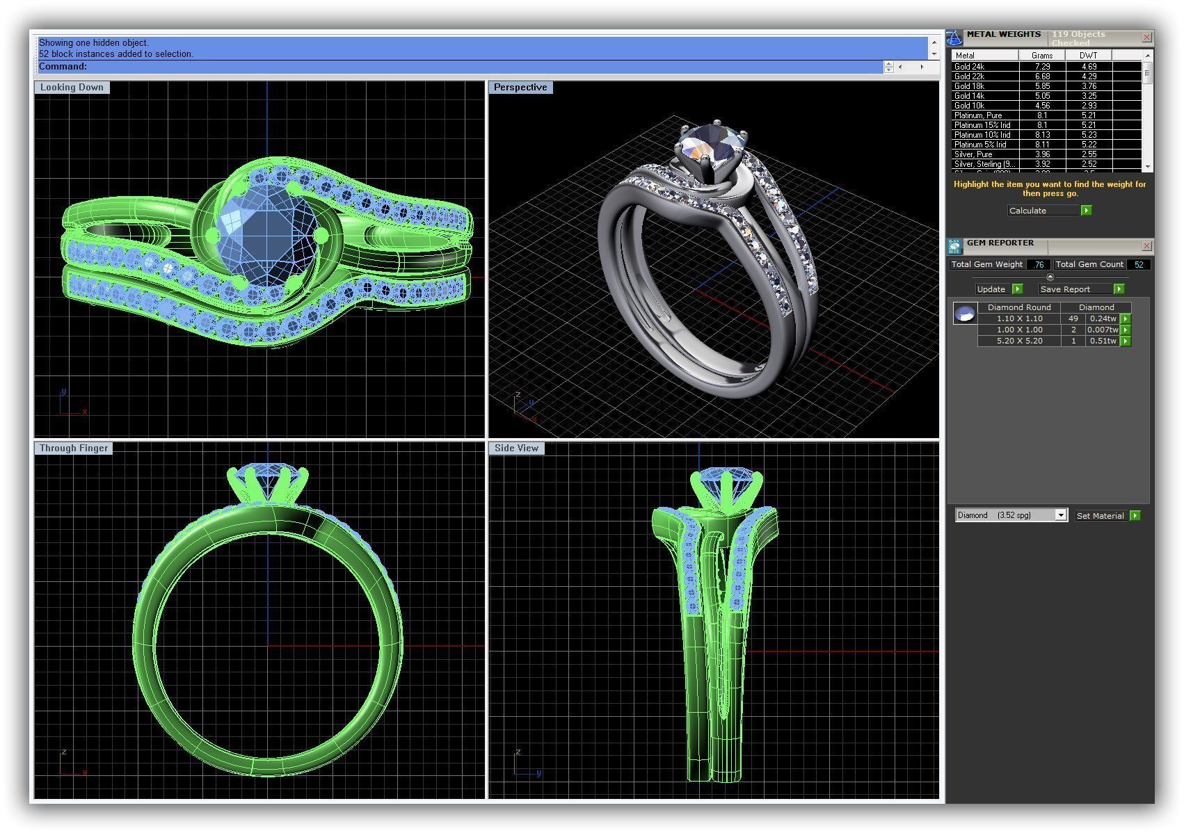 BULK-3DM-WithOut Gems-RING 30 Files 3D print model_5