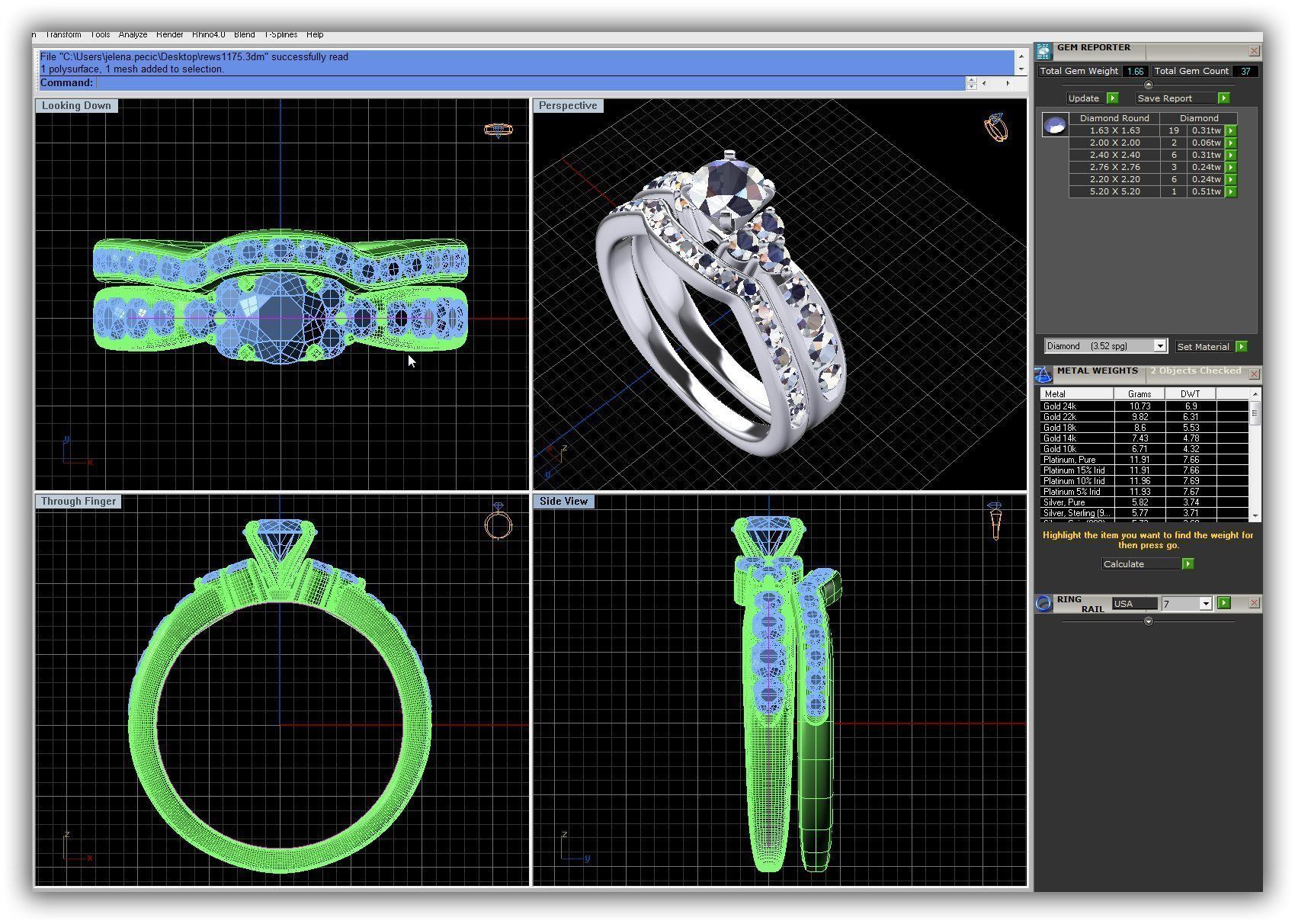 BULK-3DM-WithOut Gems-RING 30 Files 3D print model_13
