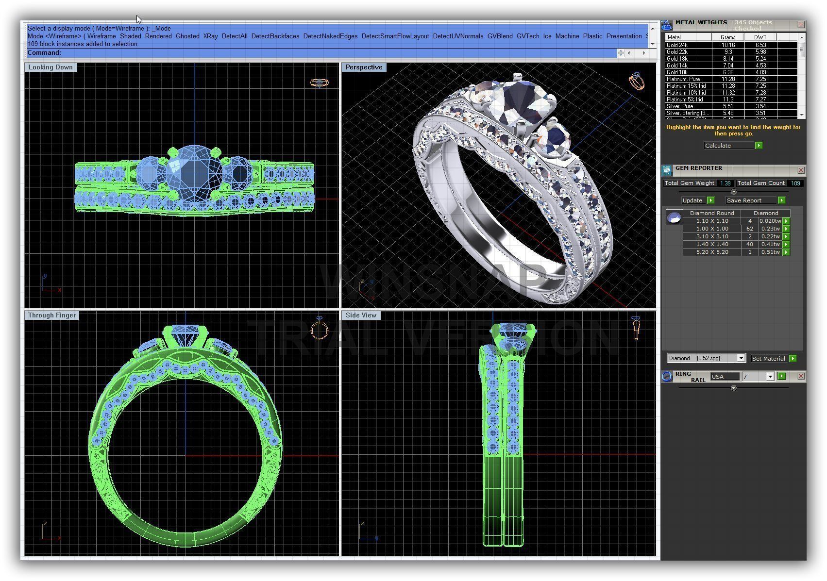 BULK-3DM-WithOut Gems-RING 30 Files 3D print model_26