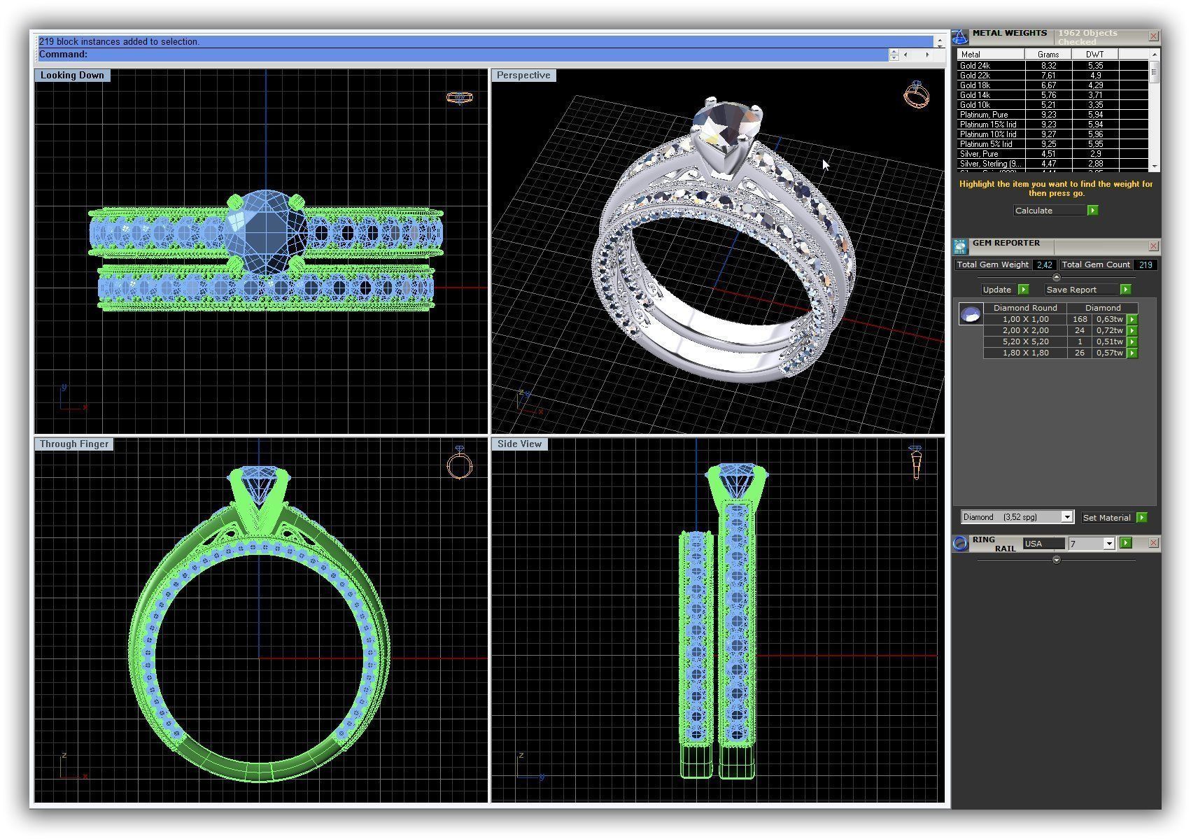 BULK-3DM-WithOut Gems-RING 30 Files 3D print model_23