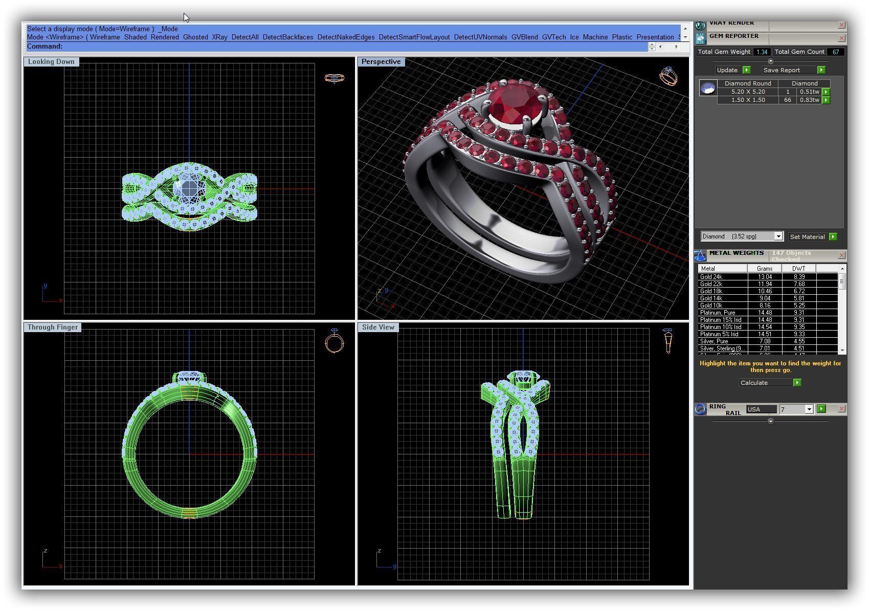 BULK-3DM-WithOut Gems-RING 30 Files 3D print model_30