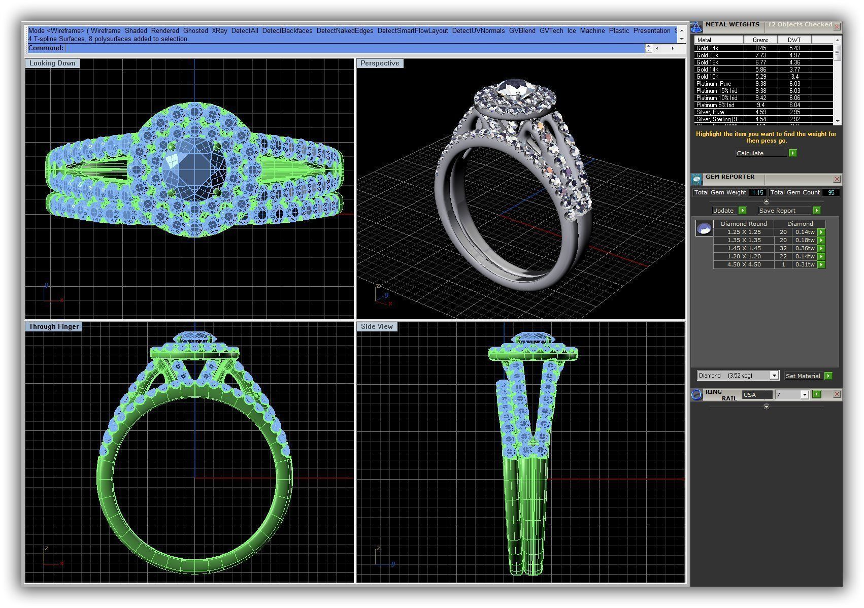 BULK-3DM-WithOut Gems-RING 30 Files 3D print model_3
