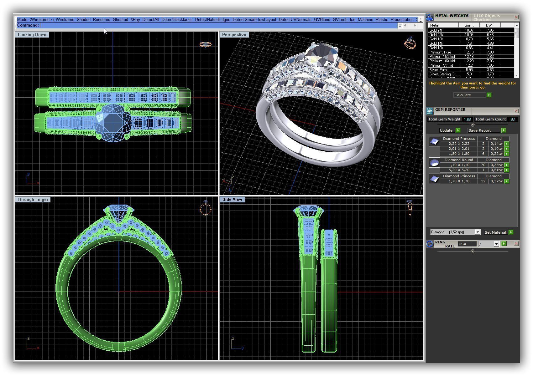 BULK-3DM-WithOut Gems-RING 30 Files 3D print model_22