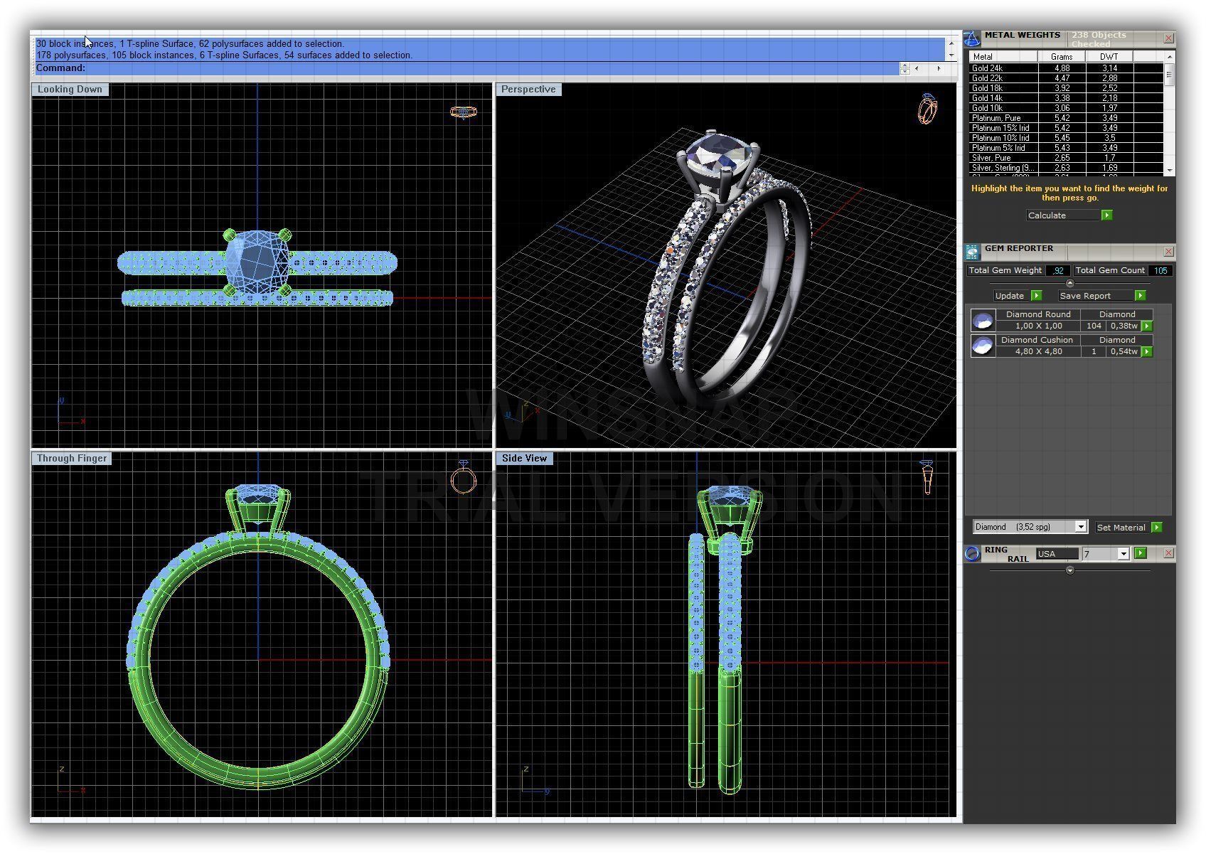 BULK-3DM-WithOut Gems-RING 30 Files 3D print model_17