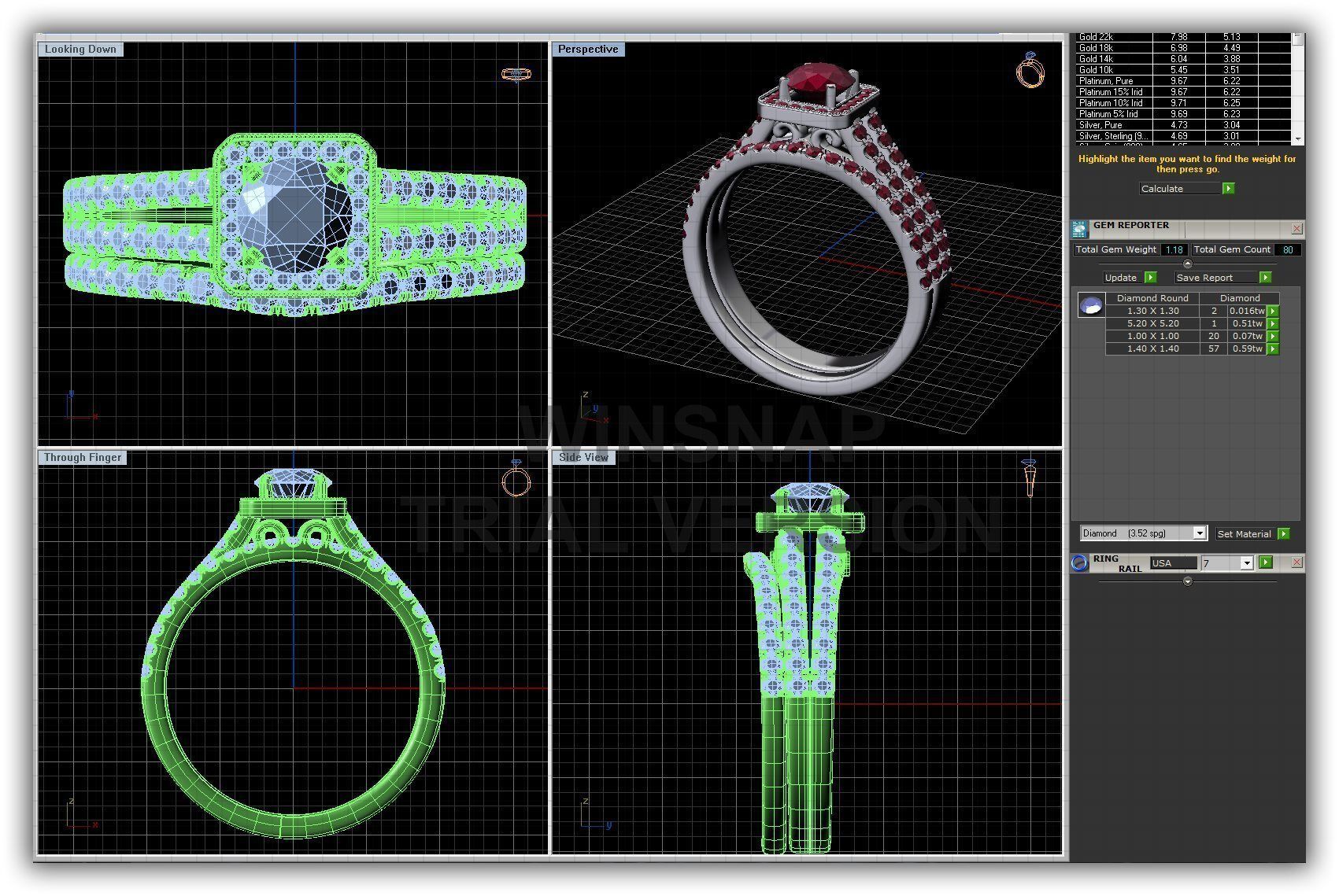 BULK-3DM-WithOut Gems-RING 30 Files 3D print model_8
