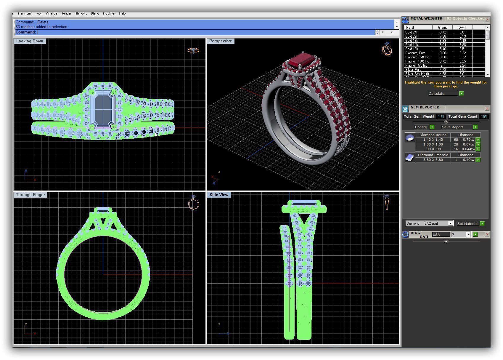 BULK-3DM-WithOut Gems-RING 30 Files 3D print model_24