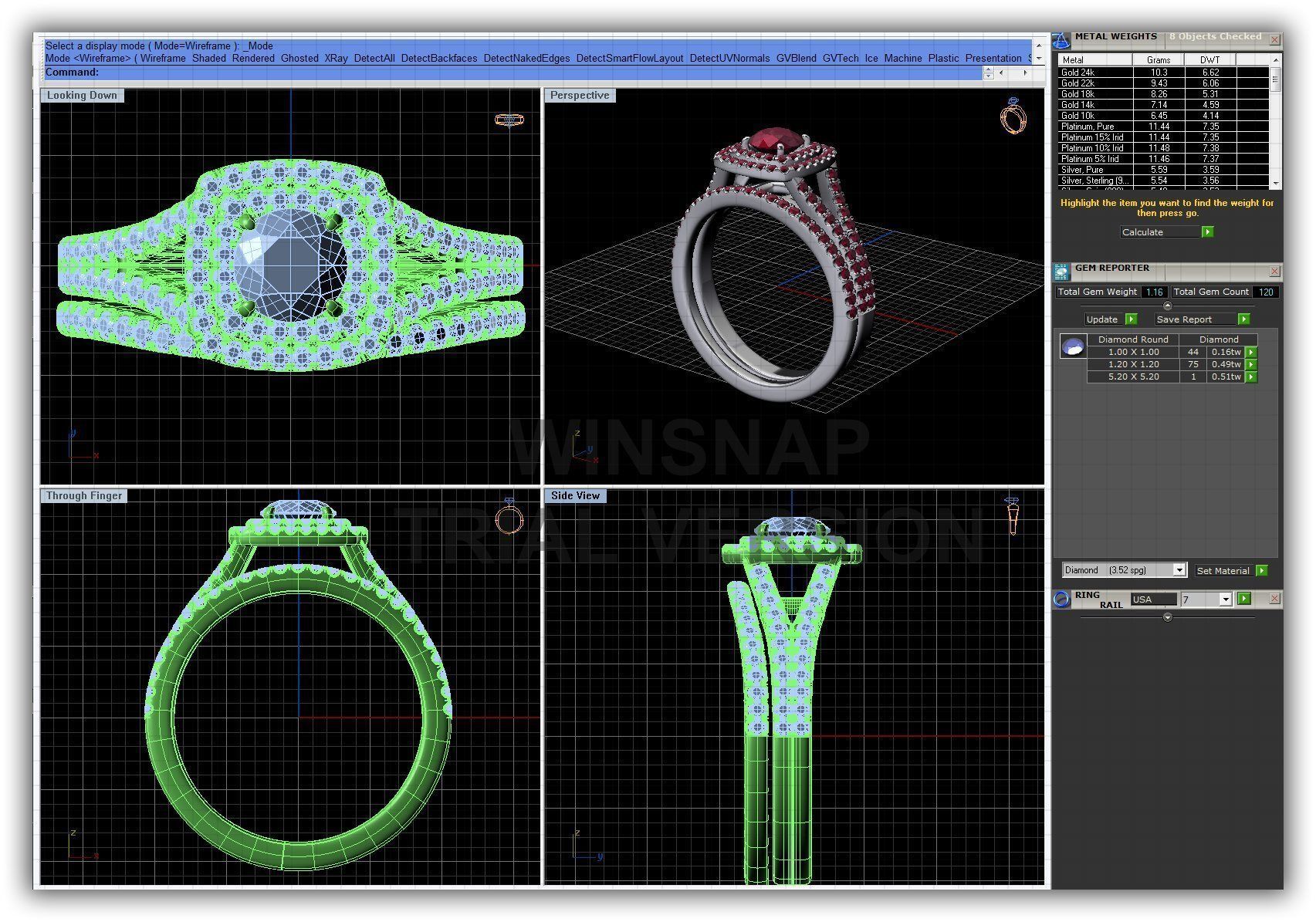 BULK-3DM-WithOut Gems-RING 30 Files 3D print model_7