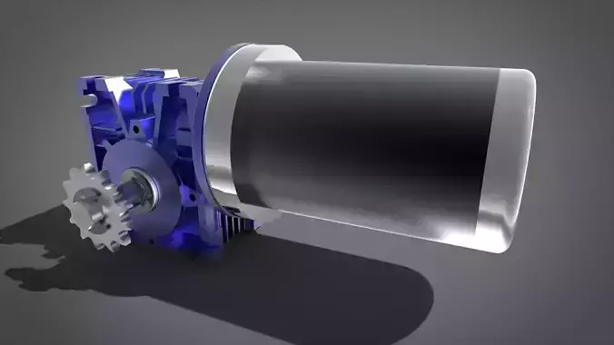 Gearbox and Motor Free 3D model