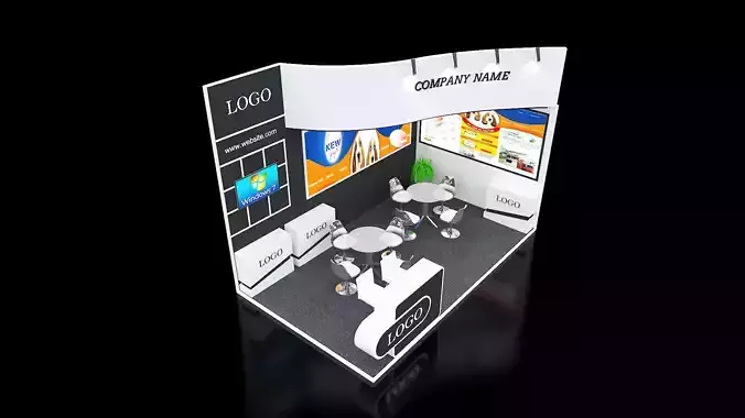 Exhibition Stall Design 3d Model