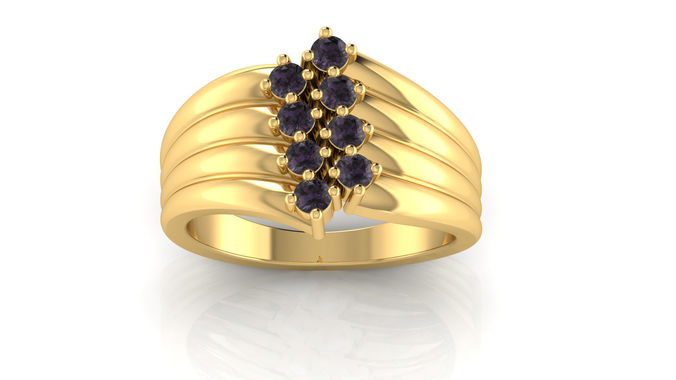 Birthstone Ring 3D print model