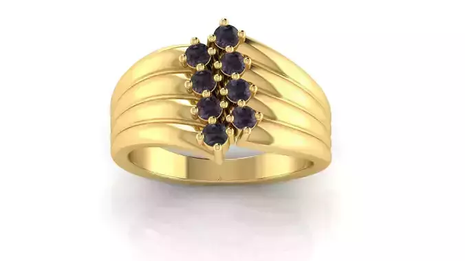 Birthstone Ring 3D print model