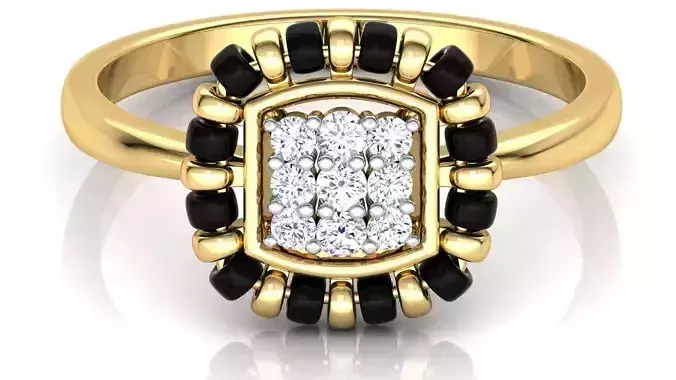 Black Engagement Ring