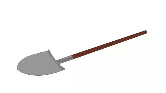 Low-Poly Garden Spade