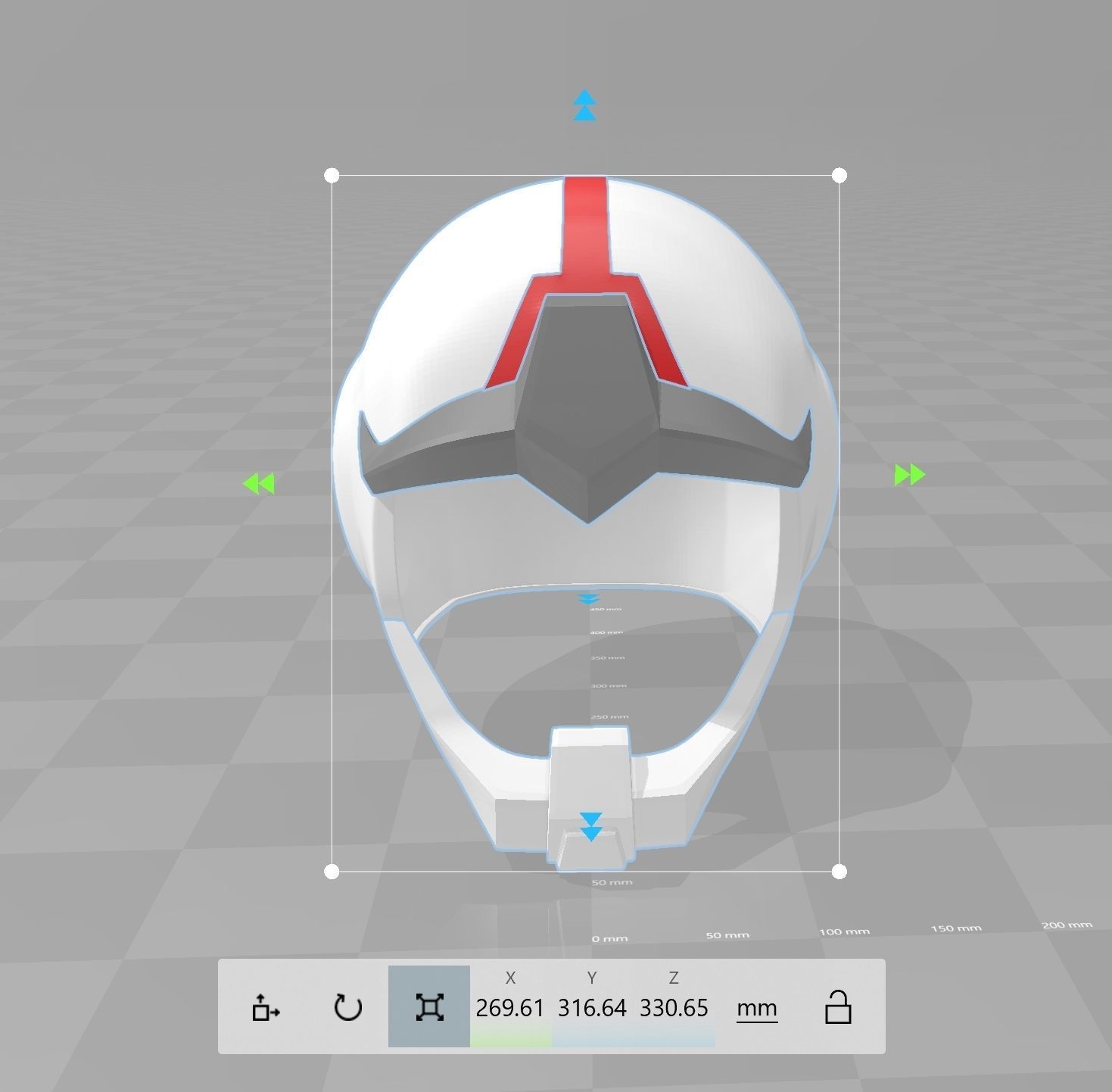 Gundam Earth Federation Space Helmet 3D print model_5