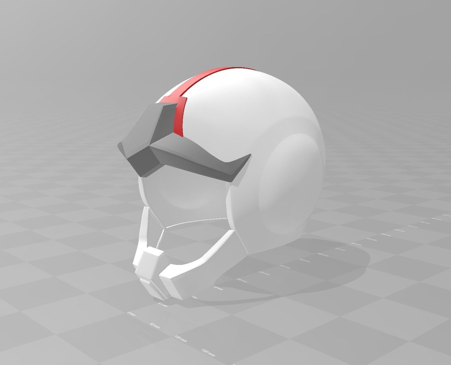 Gundam Earth Federation Space Helmet 3D print model_2