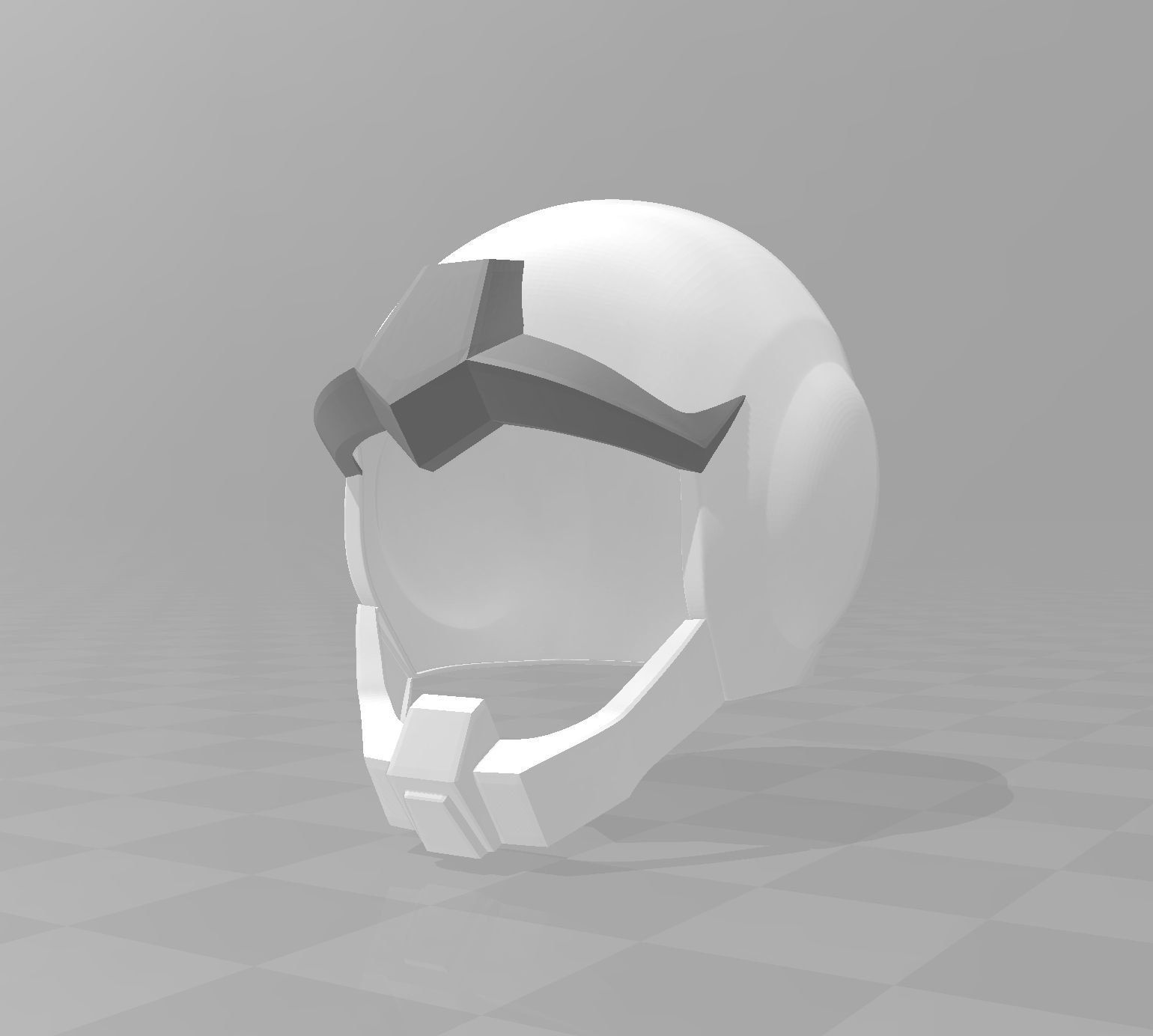 Gundam Earth Federation Space Helmet 3D print model_8