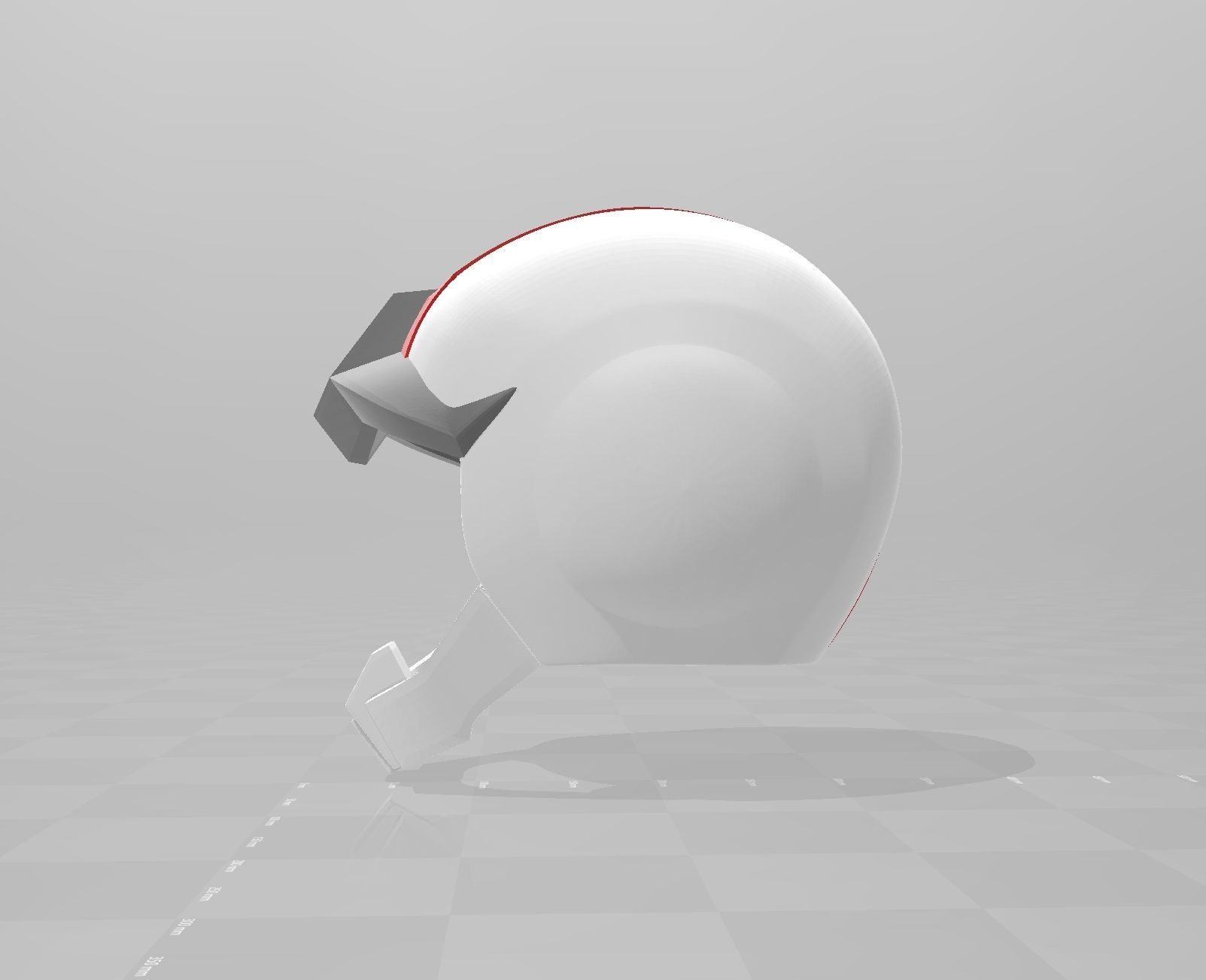 Gundam Earth Federation Space Helmet 3D print model_3