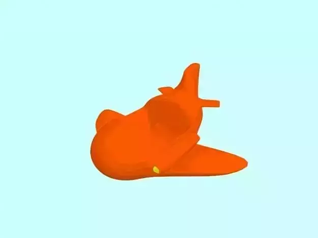 cartoon plane 3D model