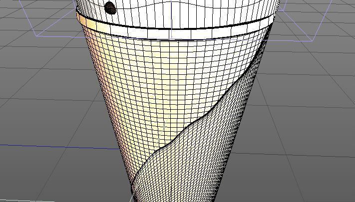 Ice Cream cone Low-poly 3D model_6