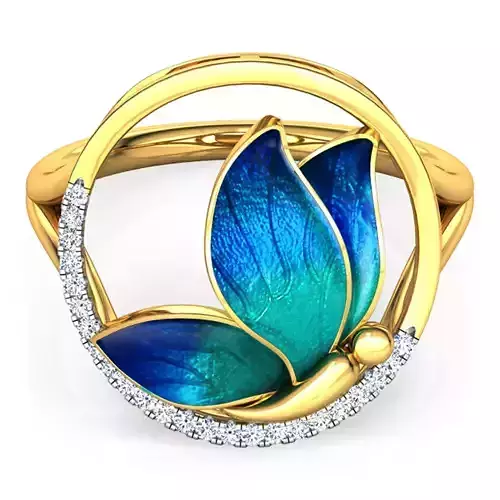 Butterfly Ring with Texture