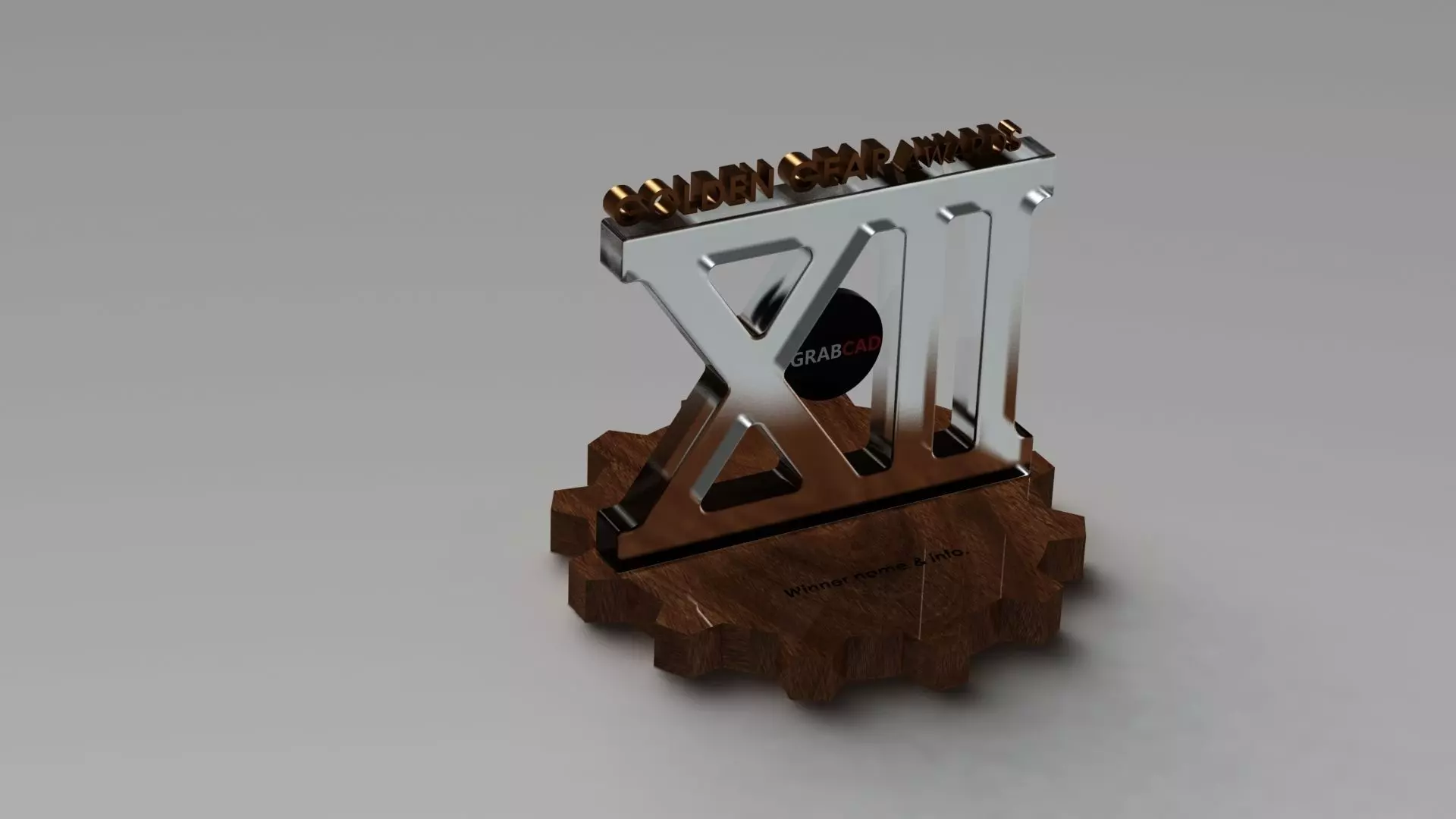 GoldenGear Awards 2012 Free 3D model