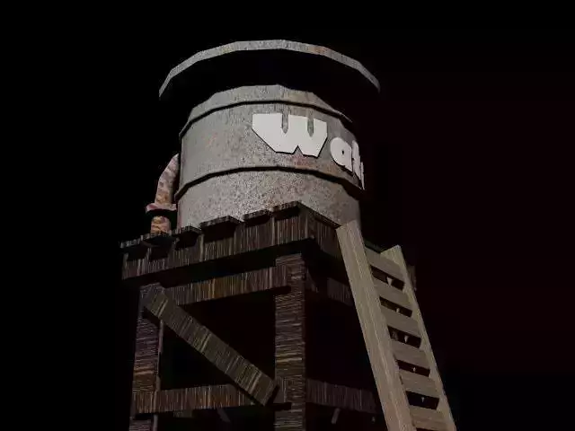 Water Tank 3D model 3D model