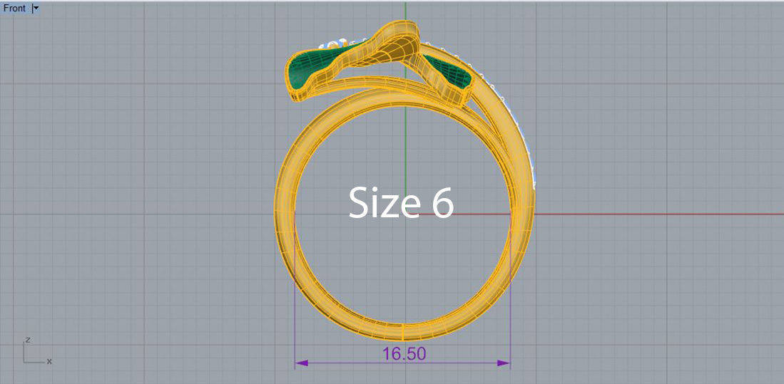 Butterfly Ring 2 with Texture 3D print model_2