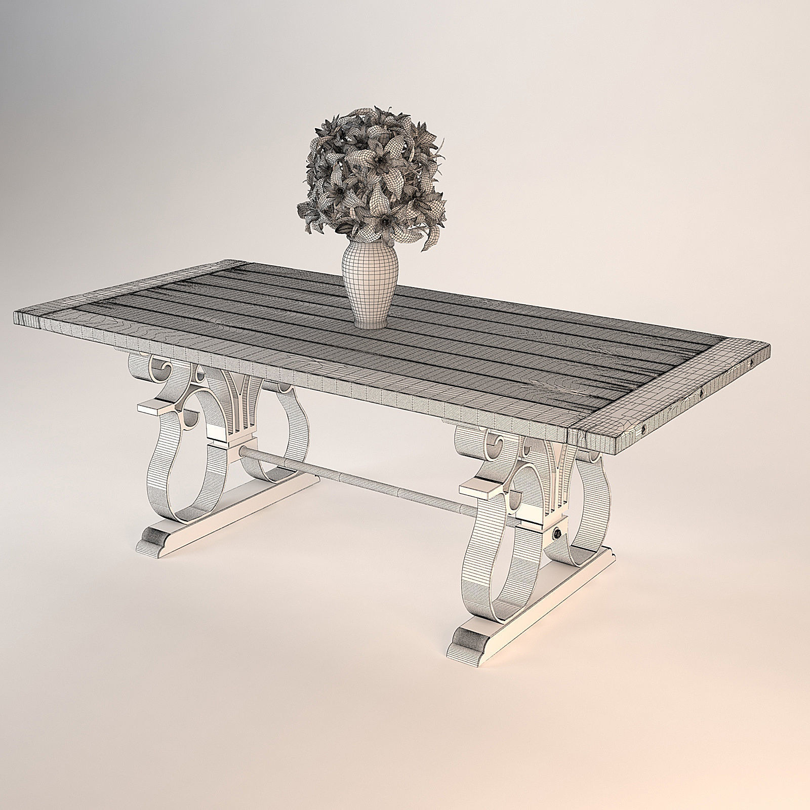 Andrew Martin Fredrick Dining Table 3D model_4