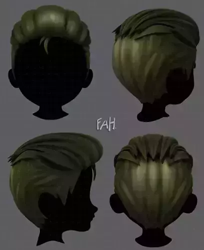 3D Hair style for boy V17