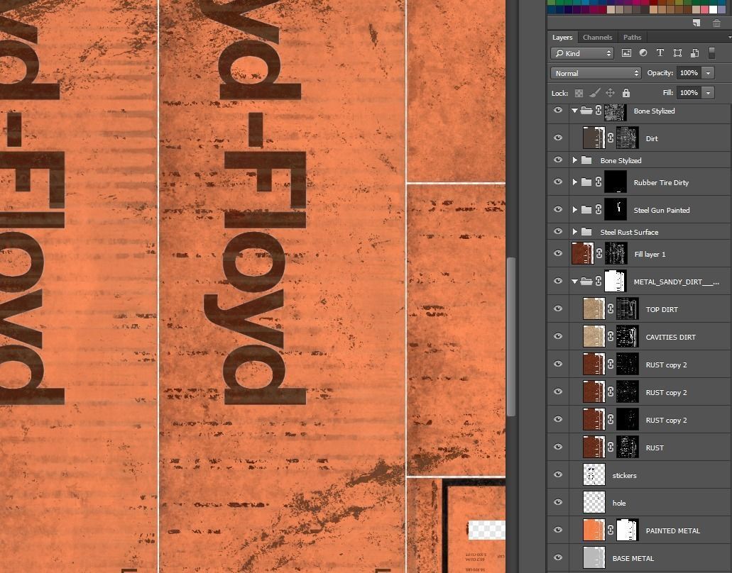 Container 40ft low poly PBR Low-poly 3D model_7