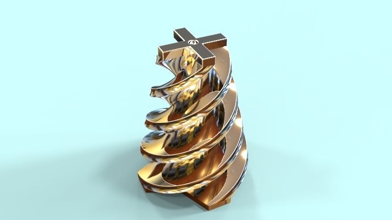 Meat Grinders Screw Free 3D model_2