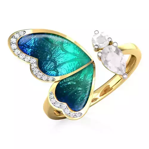 Butterfly Ring 3 with Texture