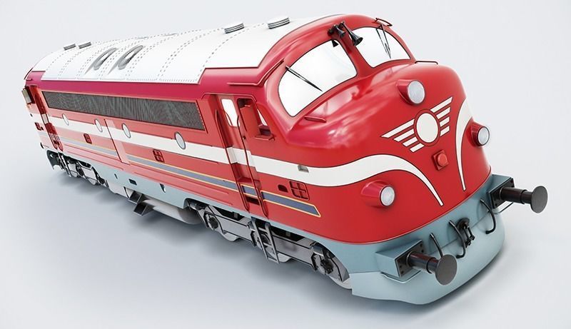 NoHAB M61 Locomotive Train Engine 3D model_8