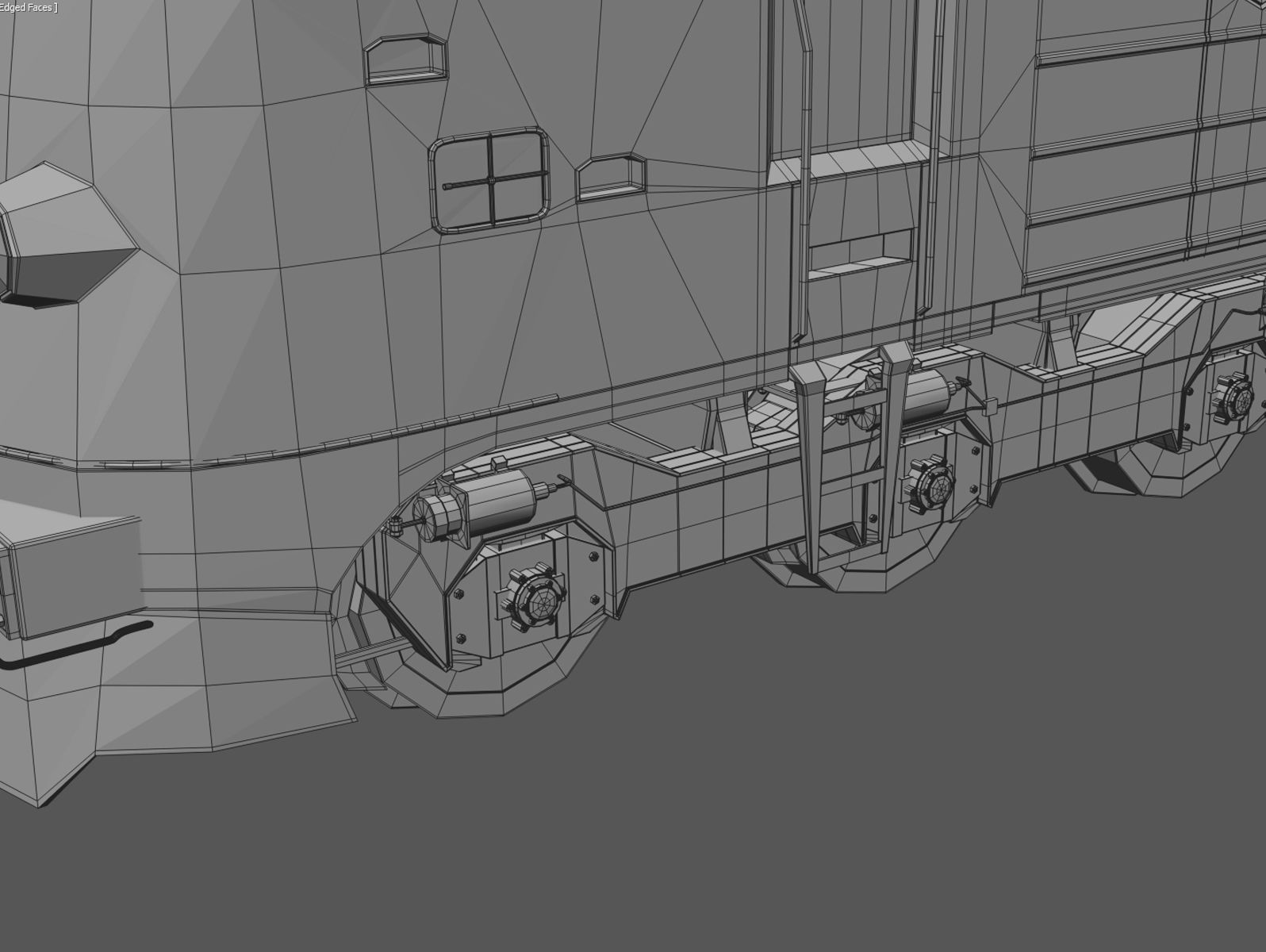 NoHAB M61 Locomotive Train Engine 3D model_16